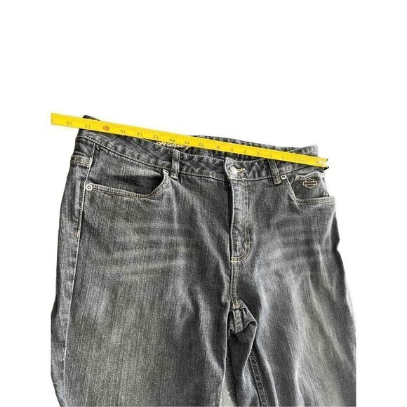 Harley Davidson Boot Cut Jeans in Black Size 12 Long - Picture 11 of 14
